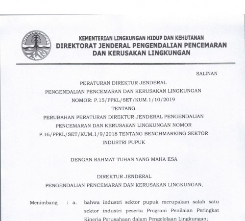 P-15 2019 Benchmarking Industri Pupuk
