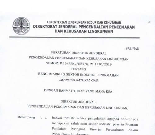 P-16 2019 Benchmarking Industri pengolahan LNG
