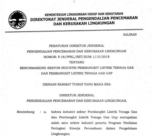 P-18 Benchmarking Industri PLTG-PLTGU