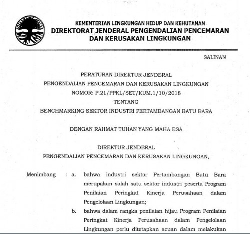 P-21 2018 Benchmarking Tambang Batubara