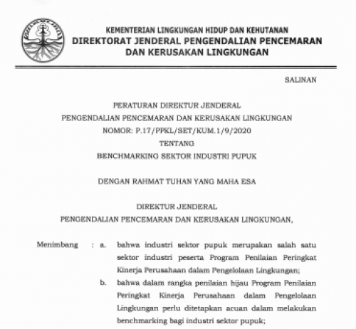 P-17 2020 Benchmarking Industri Pupuk